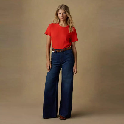 Sunwashed Essential Tee - Poppy Red