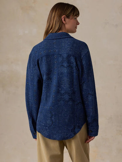 Twill Terry Shirt Jacket