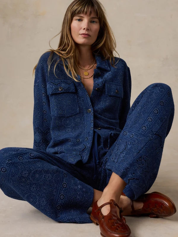 Twill Terry Shirt Jacket