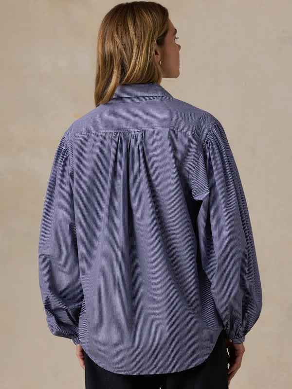 Coastal Poplin Suki Blouse