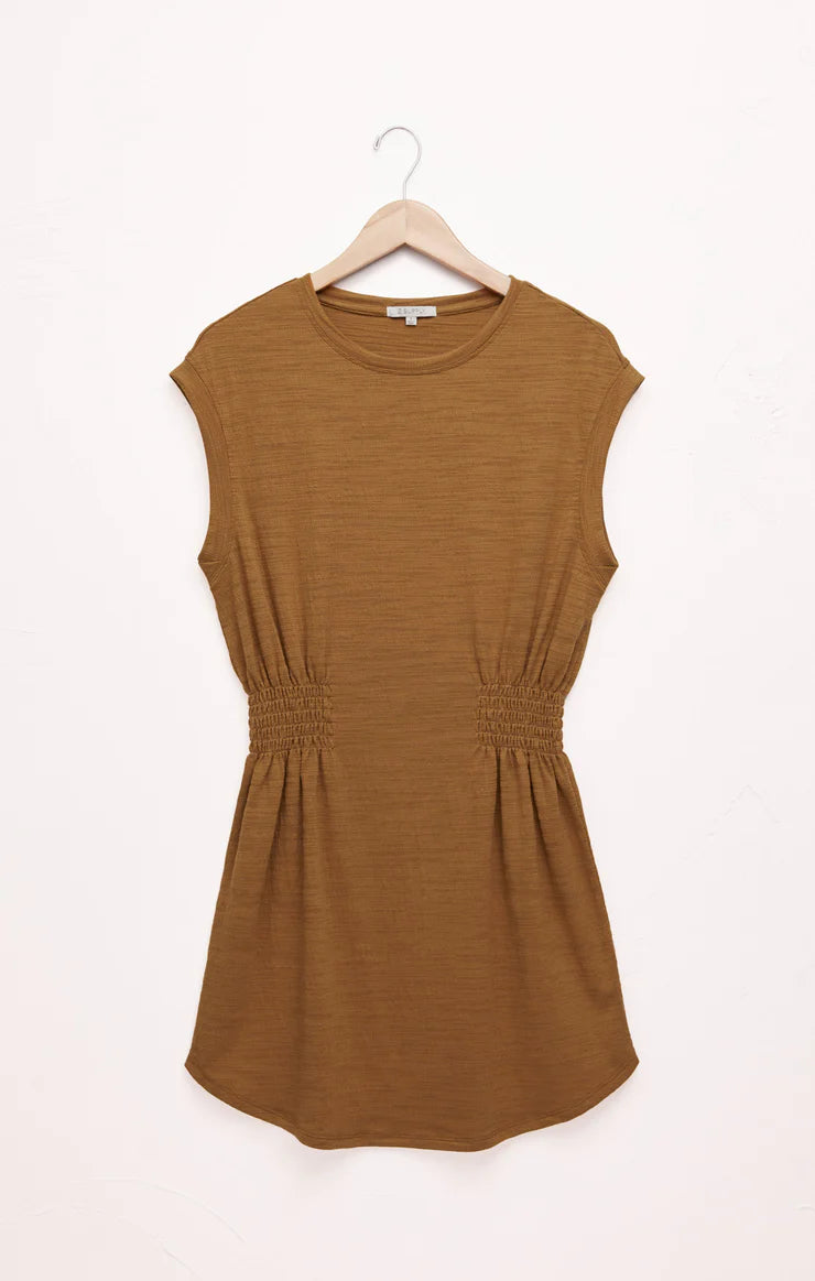 Rowan Textured Mini Dress - Caramel Mini Dresses Z-Supply   