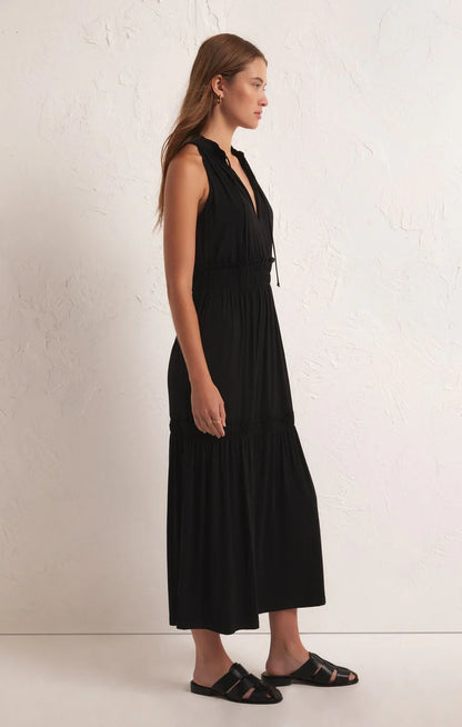 Rhea Midi Dress - Black Midi Dresses Z Supply   