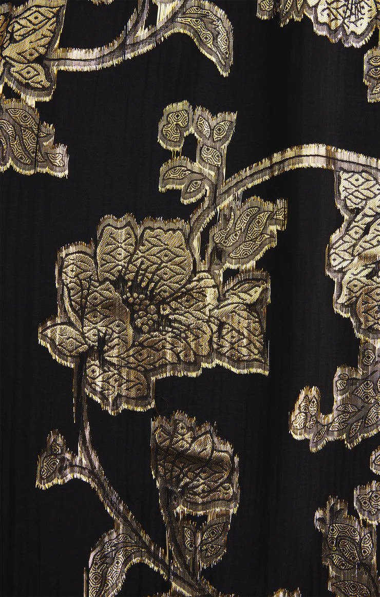 Kiera Jacquard Maxi Dress - Black DRESSES Z Supply