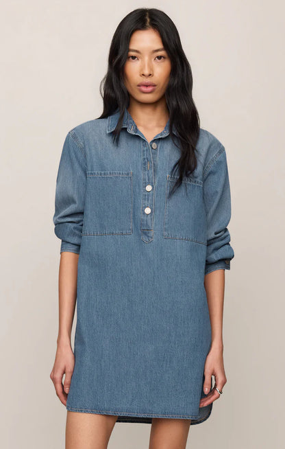 Lucie Denim Shirt Dress - Dreamstate