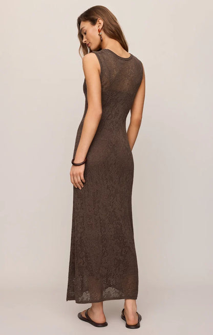 Claremont Midi Dress - Cocoa Latte