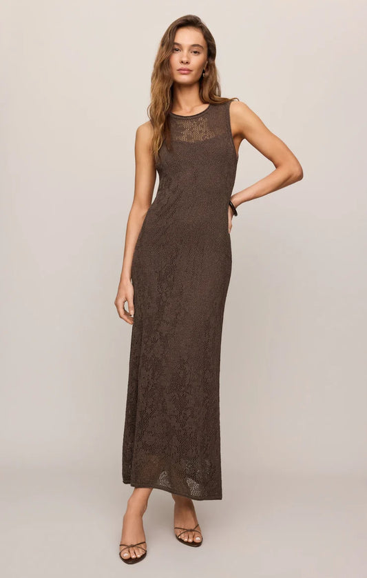 Claremont Midi Dress - Cocoa Latte