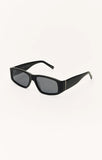 Z Supply Outsider Sunglasses - Polished Black/Grey