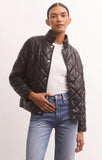 Heritage Quilted Faux Leather Jacket - Birch