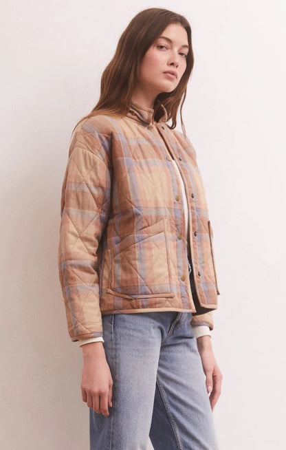 Maya Plaid Quilted Jacket - Birch Coats & Jackets Z-Supply   