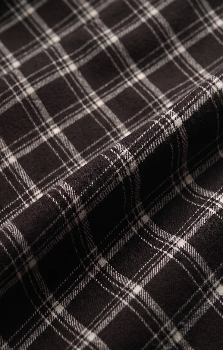 Europa Plaid Skirt - Ash Black