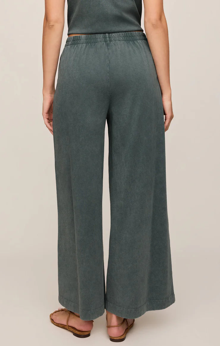 Scout Jersey Crop Flare Pant - Emerald Cove