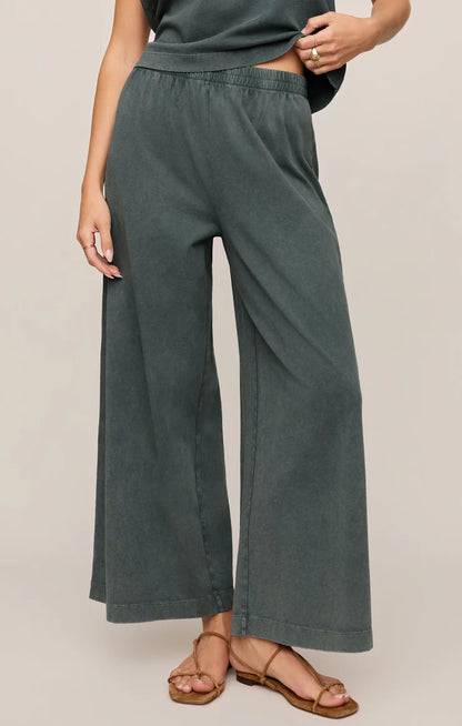 Scout Jersey Crop Flare Pant - Emerald Cove
