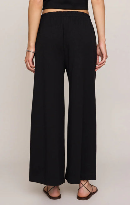 Scout Jersey Crop Flare Pant - True Black