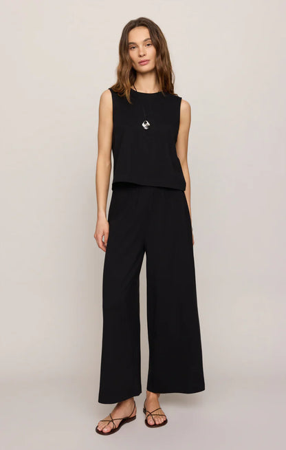 Scout Jersey Crop Flare Pant - True Black