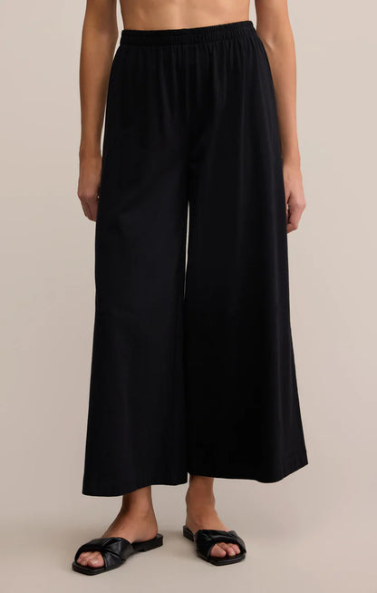 Scout Jersey Crop Flare Pant - True Black