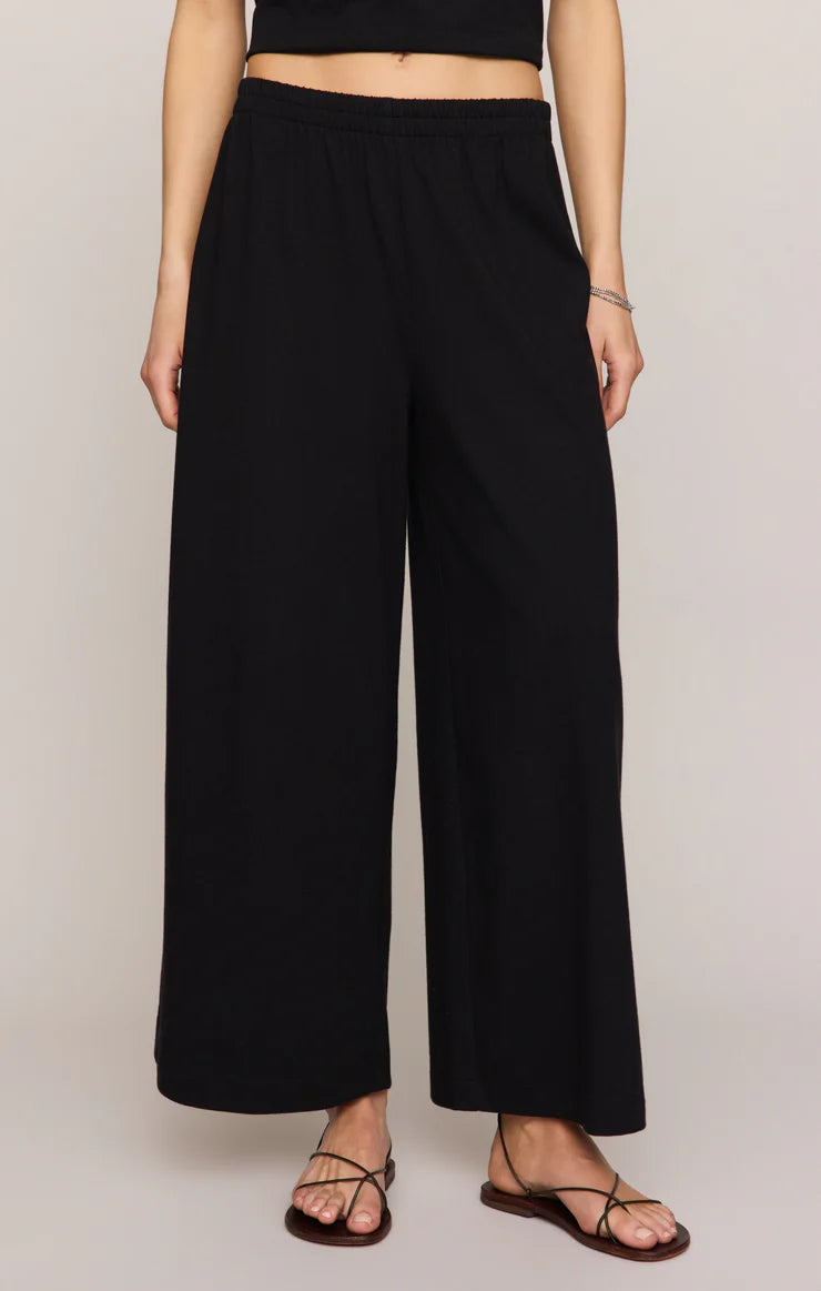 Scout Jersey Crop Flare Pant - True Black
