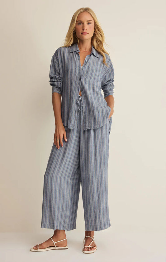 The Perfect Linen Pant - Indigo bottoms Z Supply