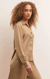 Serenity Button Up Top - Rattan