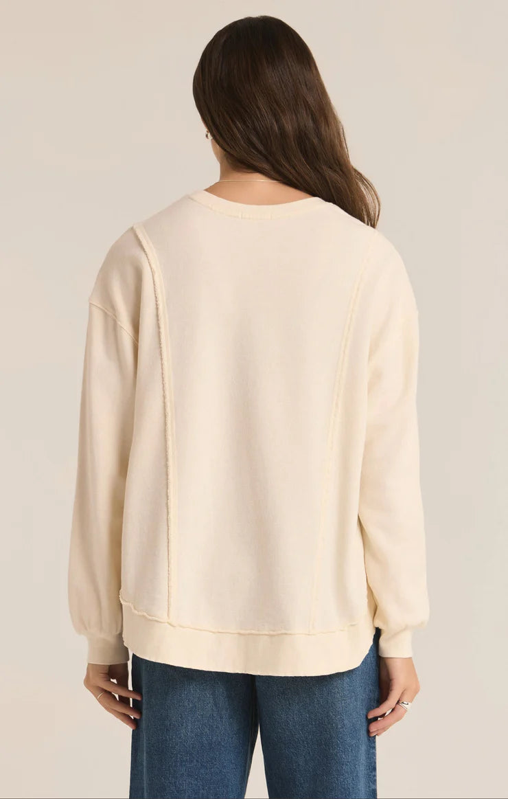 Replay French Terry Sweatshirt - Sea Salt Sweaters Z Supply   