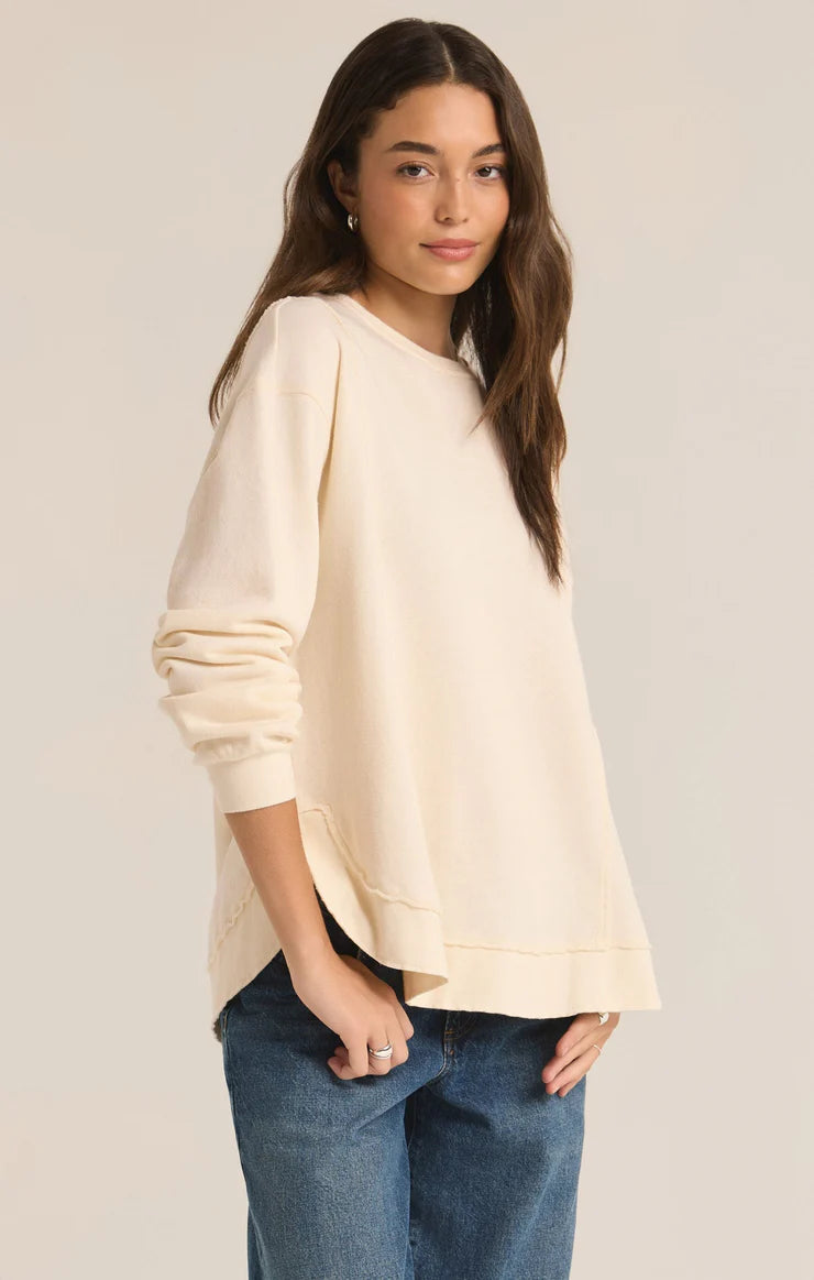 Replay French Terry Sweatshirt - Sea Salt Sweaters Z Supply   