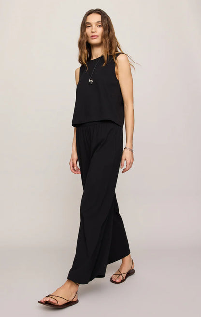 Sloane Jersey Muscle Tank - True Black