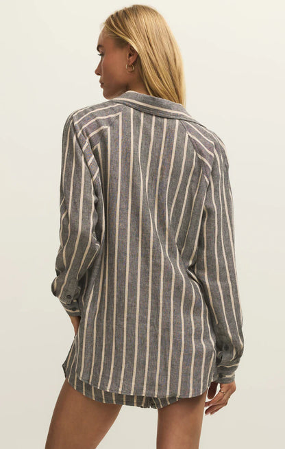 The Perfect Linen Striped Top