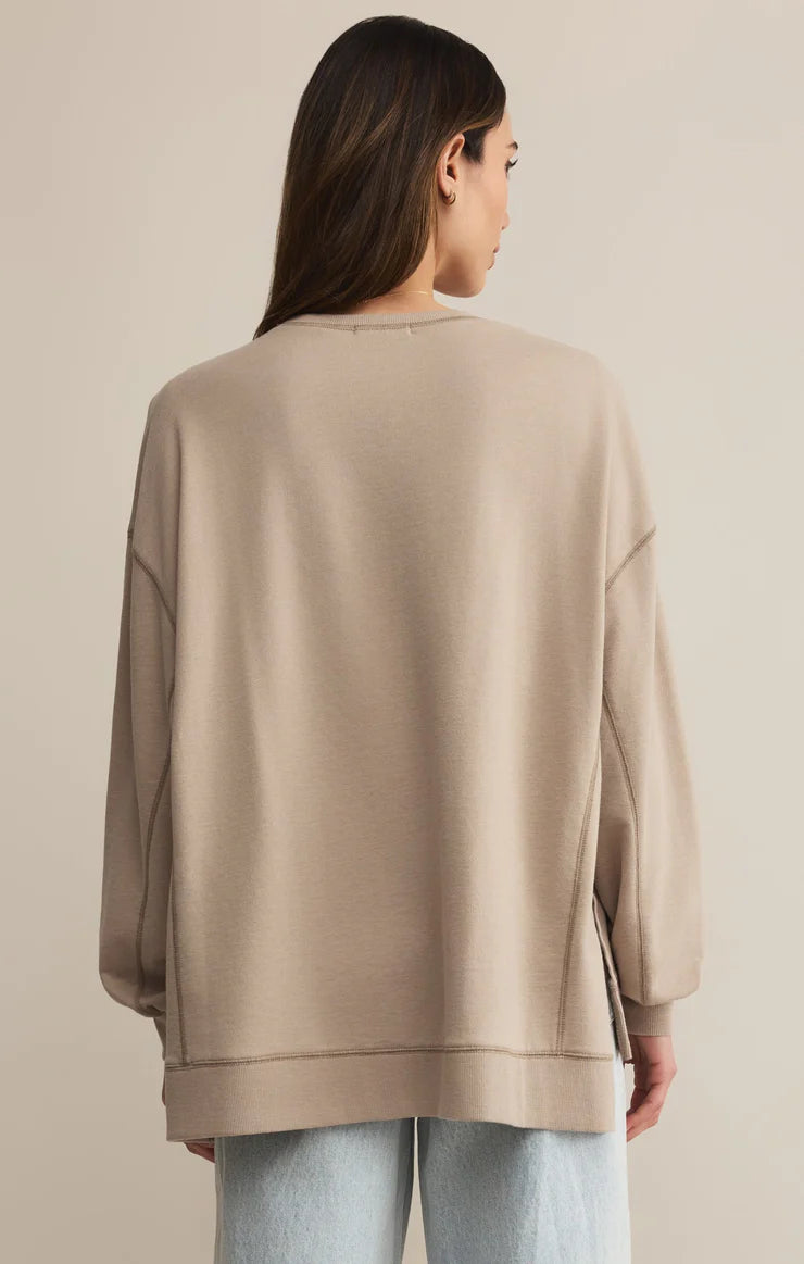 Modern Weekender Sweatshirt - Retreat Tan Tops Z Supply