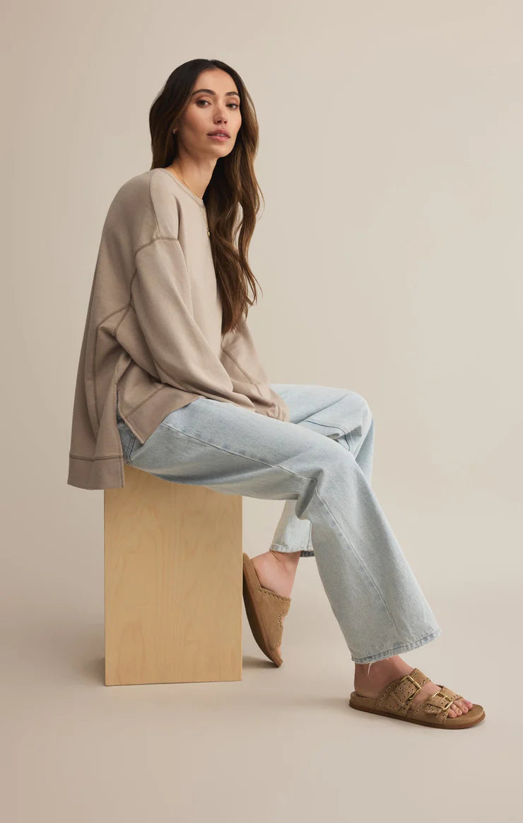 Modern Weekender Sweatshirt - Retreat Tan Tops Z Supply