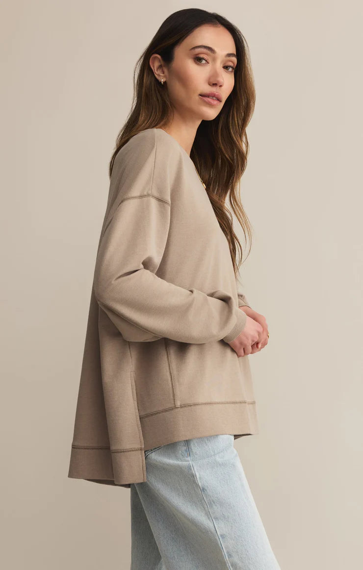 Modern Weekender Sweatshirt - Retreat Tan Tops Z Supply