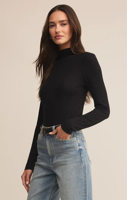 Lira Second Skin Top - Black TOP Z Supply