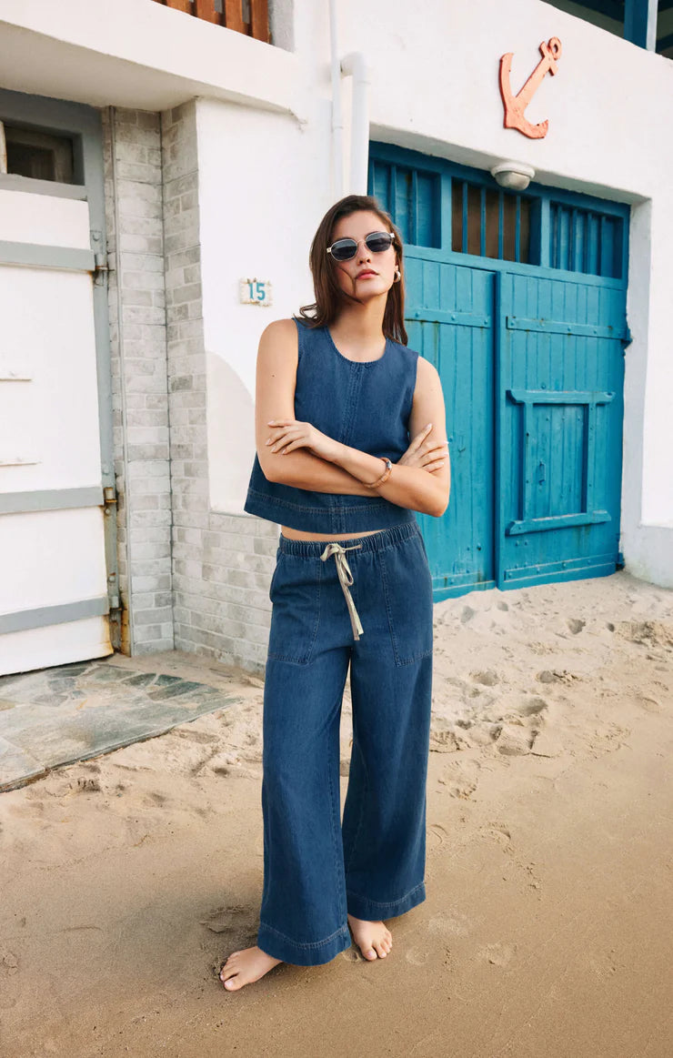 Sun Seeker Denom Cropped Tank TOP Z Supply