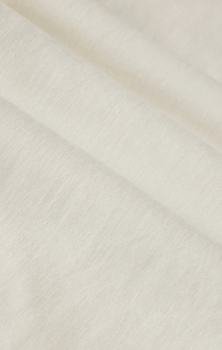 La Belle Linen Top - White Blouse Z Supply