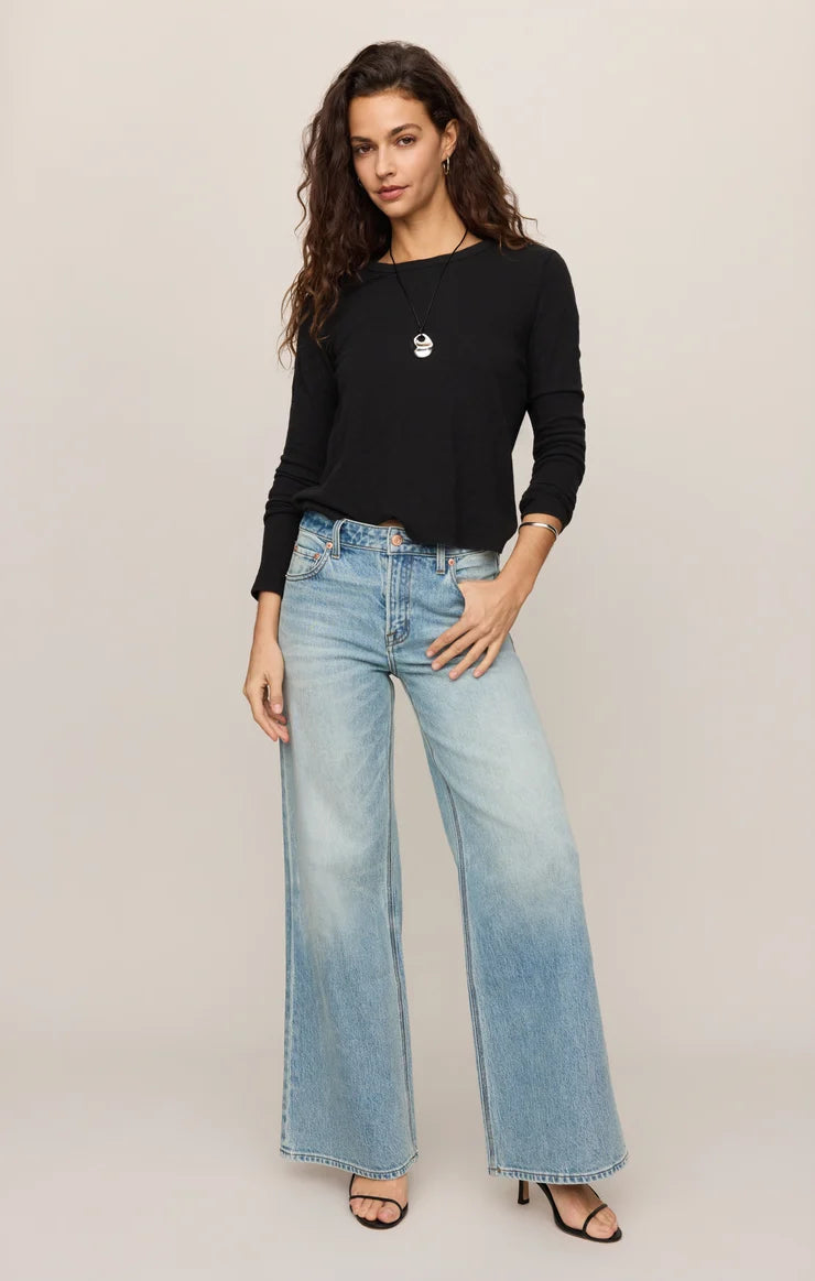 Junie Long Sleeve Tee - Black