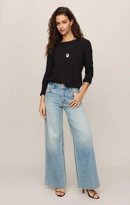 Junie Long Sleeve Tee - Black