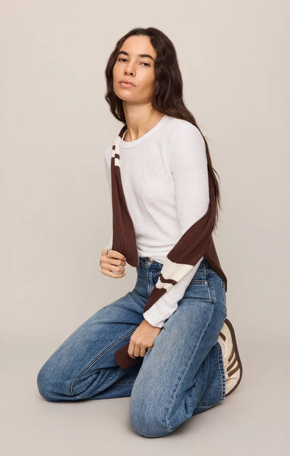 Junie Long Sleeve Tee - White