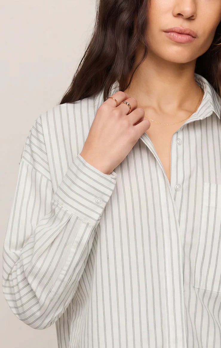 Favorite Striped Button Up Top - Dreamstate