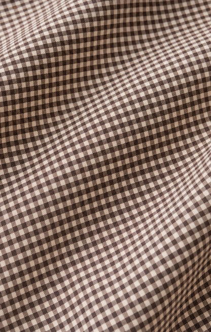 On Duty Gingham Button Up Top