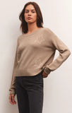 Sienna Open Star Sweater - Birch