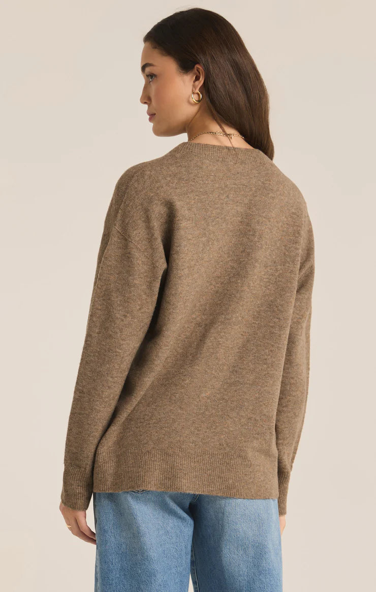 Gia Crew Neck Sweater - Chai Sweaters Z Supply   