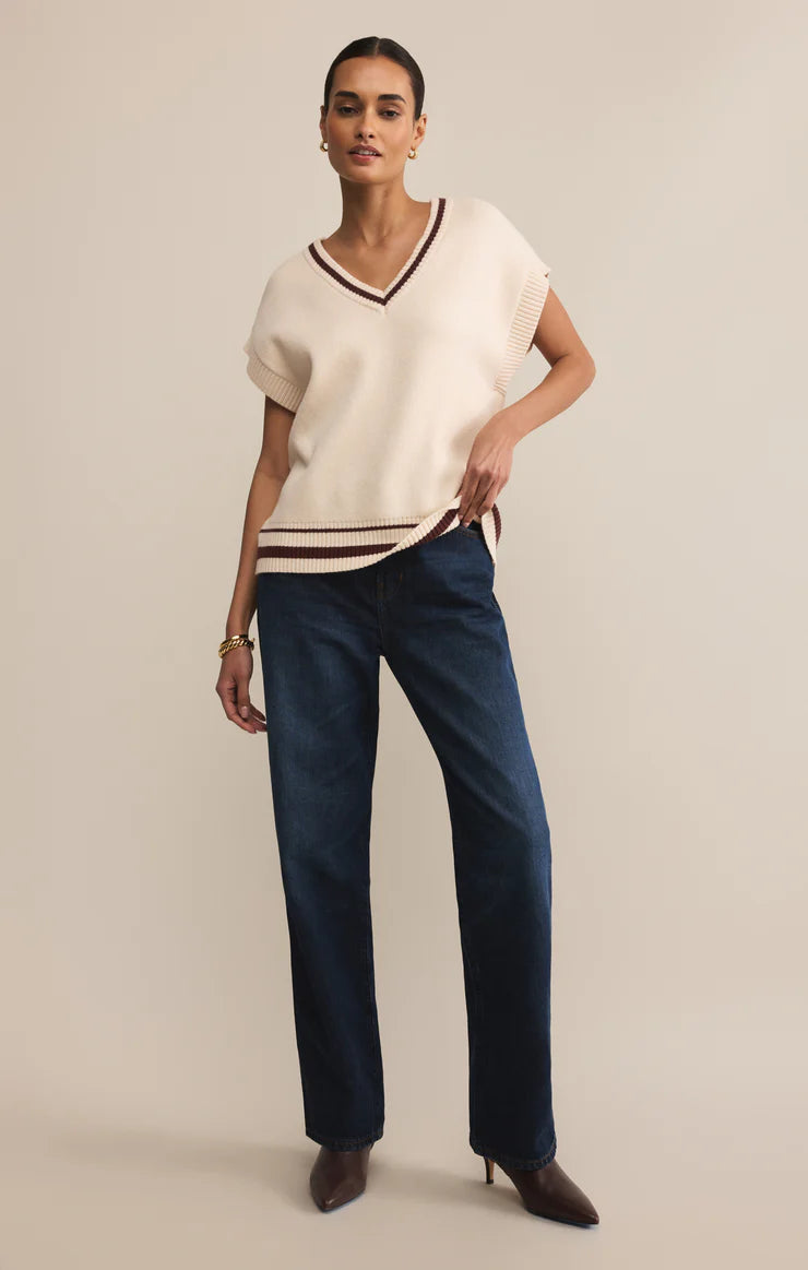 Fletcher Sweater Vest - Crystal TOP Z Supply