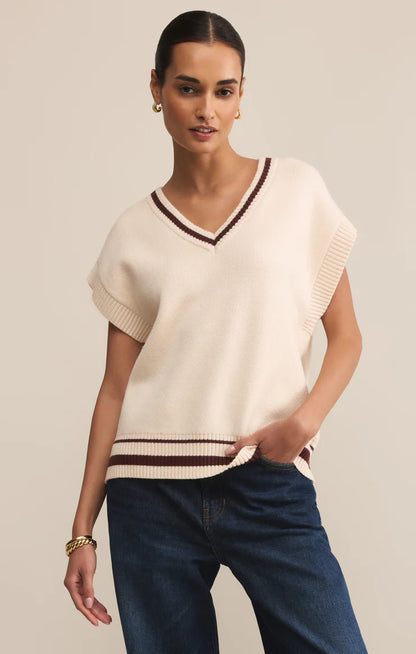 Fletcher Sweater Vest - Crystal TOP Z Supply