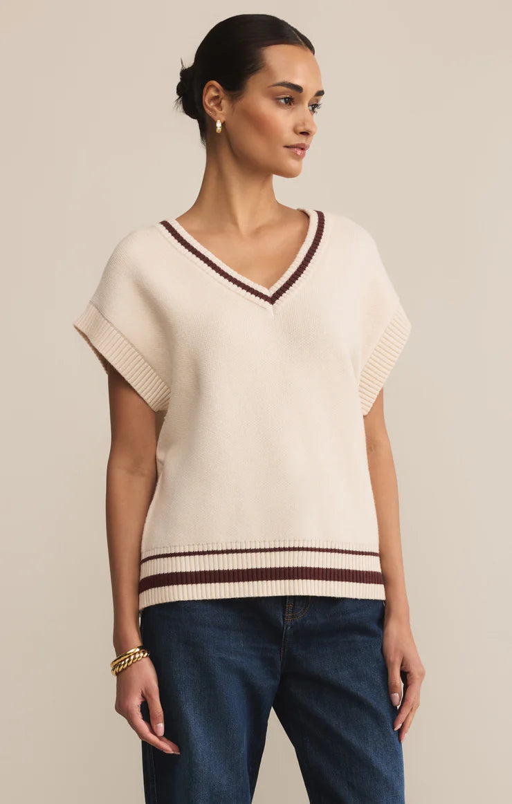 Fletcher Sweater Vest - Crystal TOP Z Supply