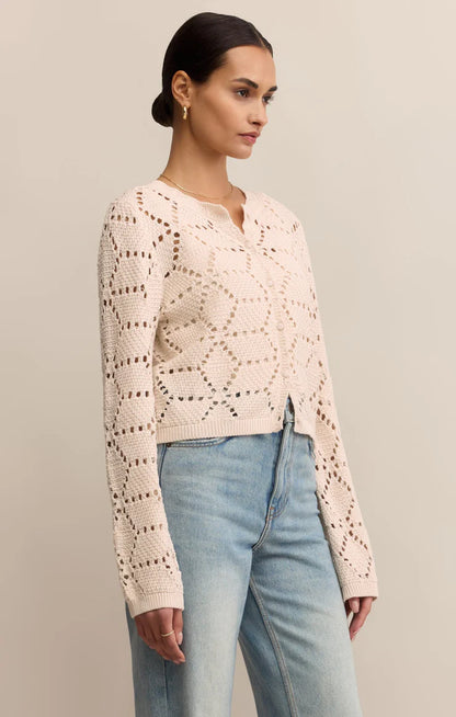 Rosalyn Sweater Cardigan - Crystal CARDYORJKT Z Supply