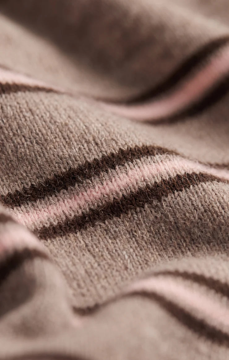 Gatewood Stripe Sweater - Heather Ash