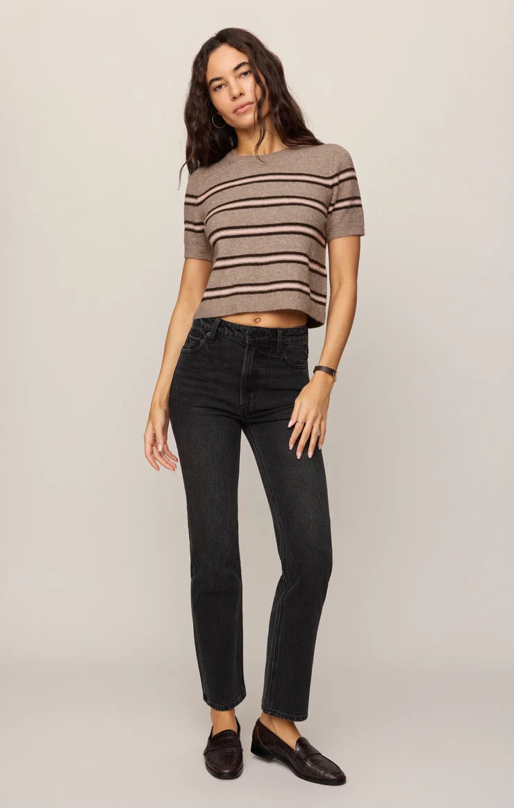 Gatewood Stripe Sweater - Heather Ash
