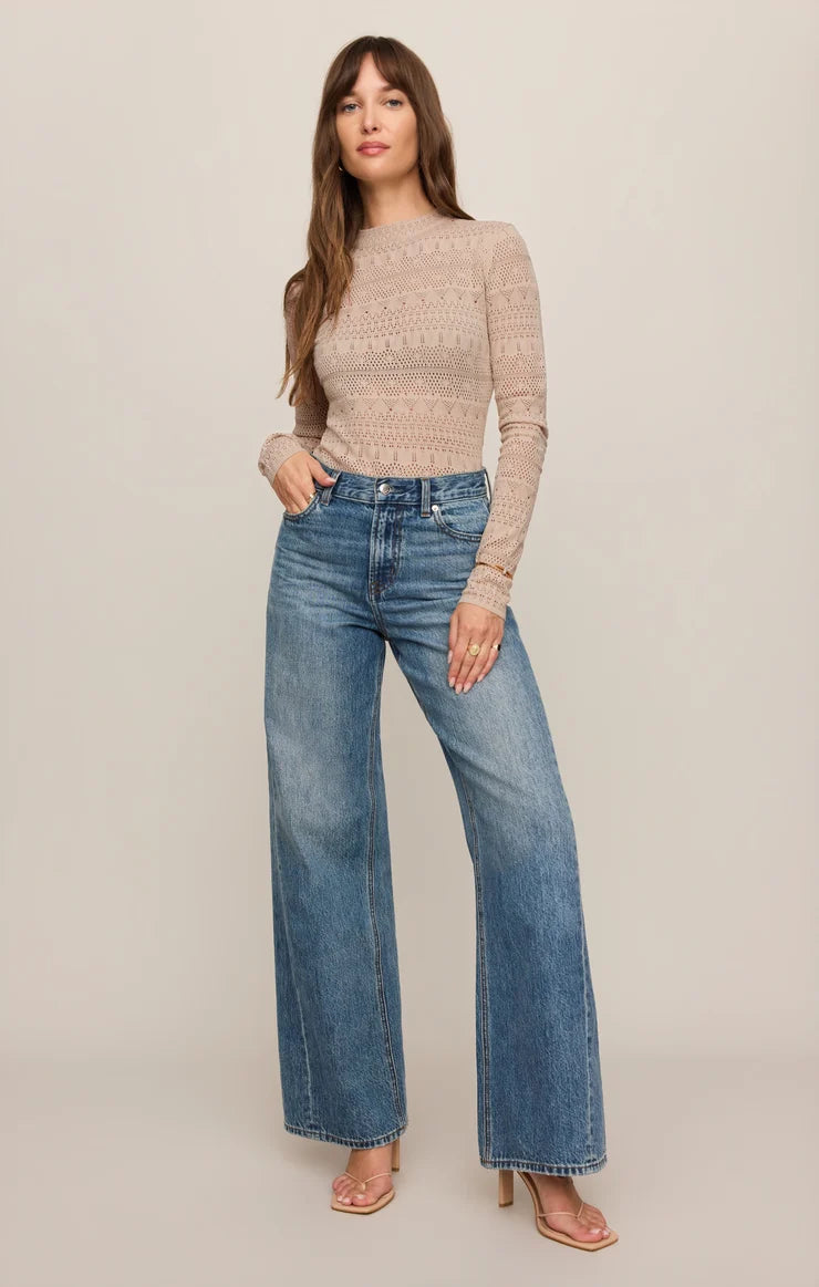 Avery Sweater Top - Soft Ecru