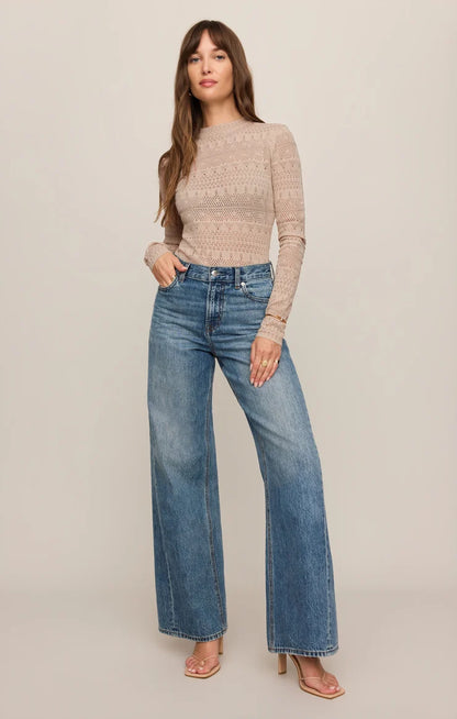 Avery Sweater Top - Soft Ecru