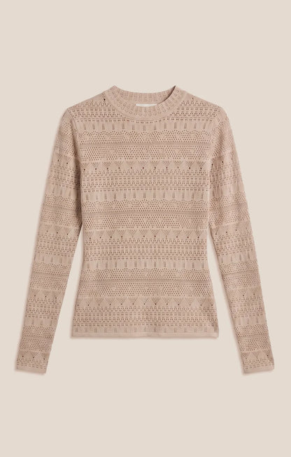 Avery Sweater Top - Soft Ecru