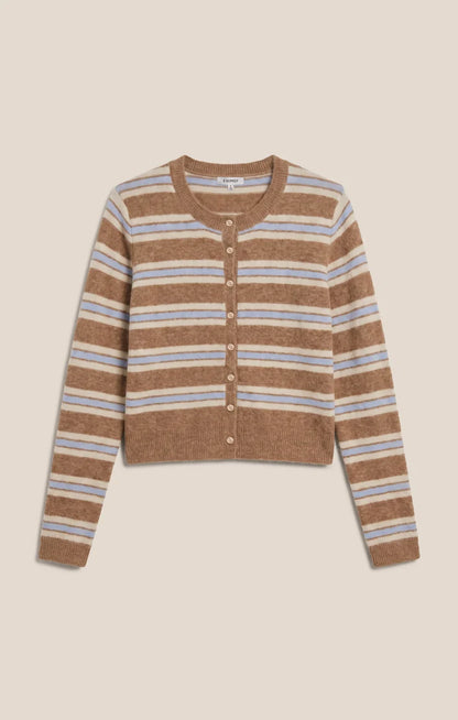 Medina Stripe Cardigan - Golden Caramel