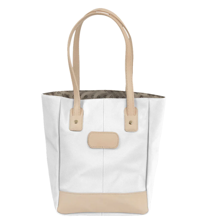Alamo Heights Tote (Order in any color!) Totes Jon Hart White Coated Canvas  